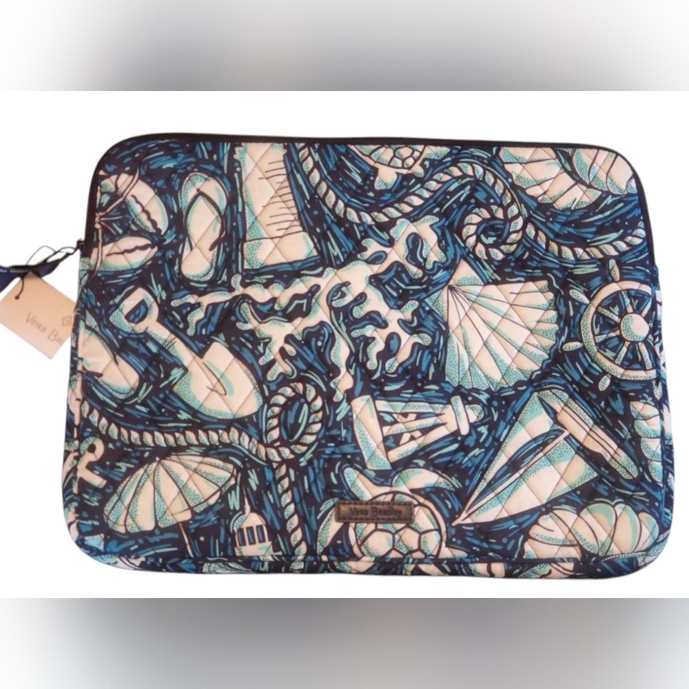 Vera Bradley Shore Enough Laptop Sleeve.